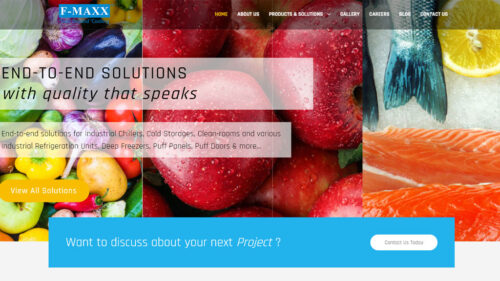 A large, modern multi-commodity cold storage facility built by F-Max Systems.