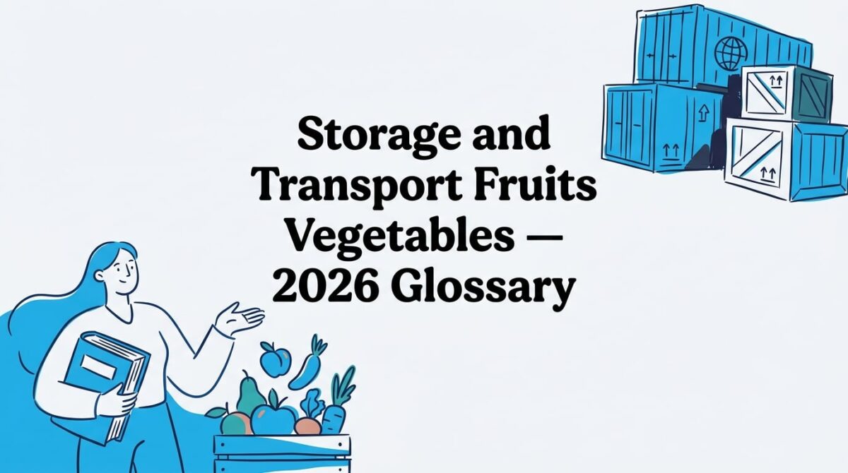 storage and transport fruits vegetables