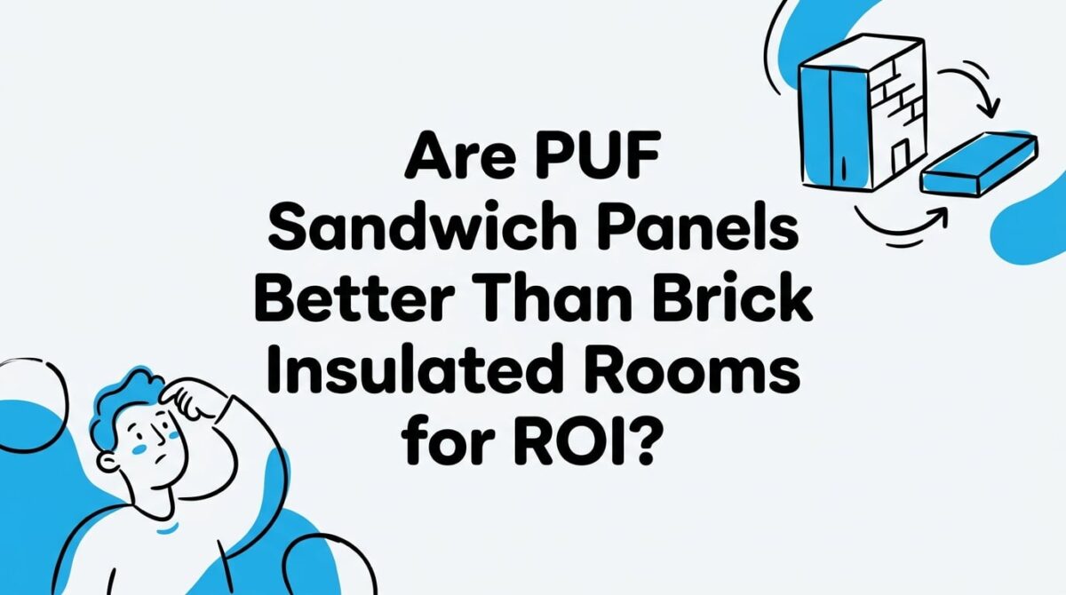 are puf sandwich panels better than brick insulated rooms for roi