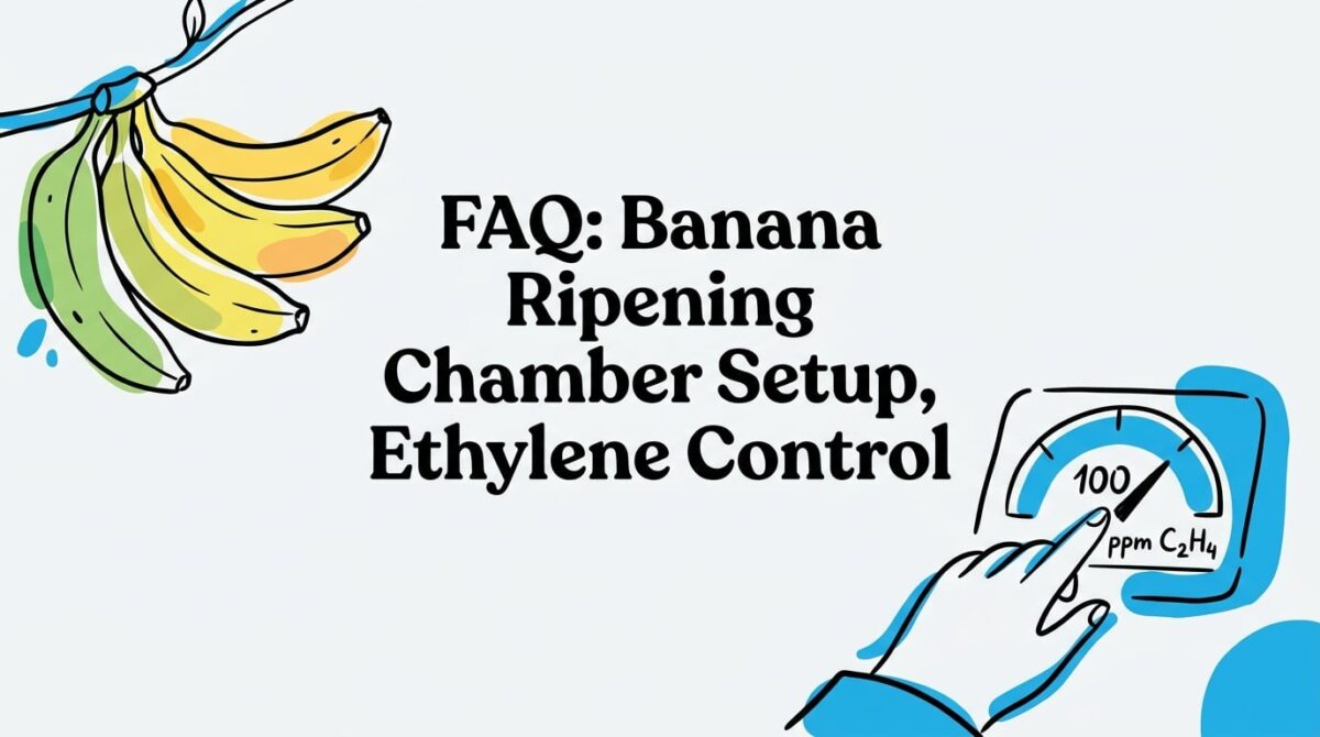 faq for setting up a banana ripening chamber with ethylene control