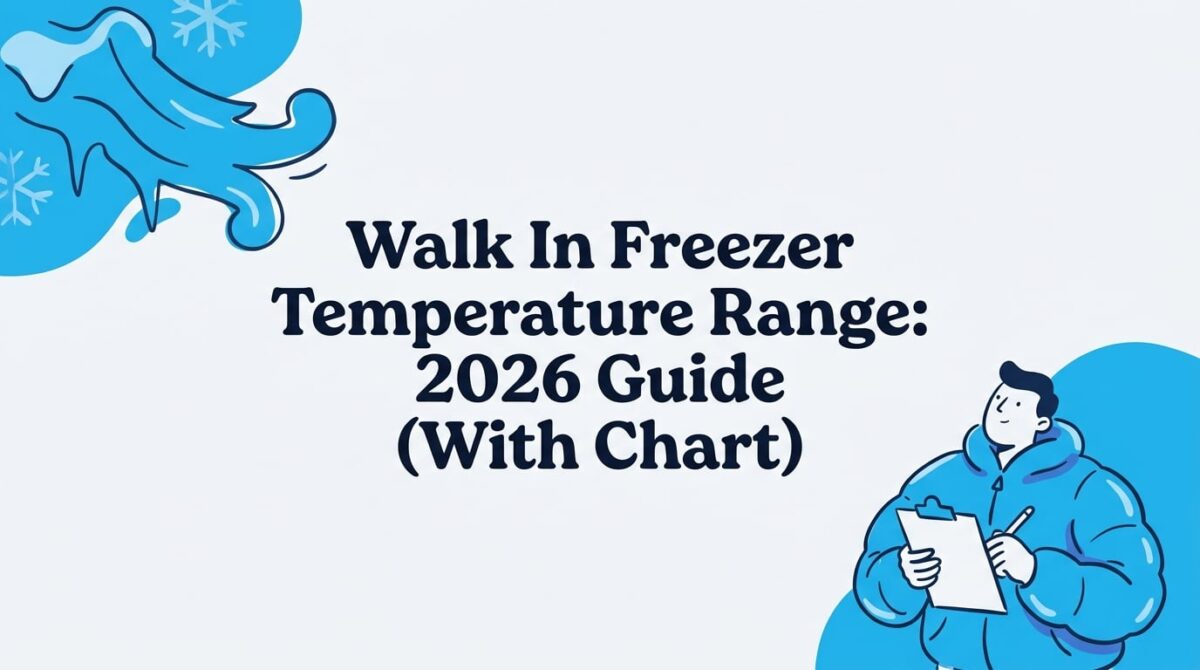 walk in freezer temperature range